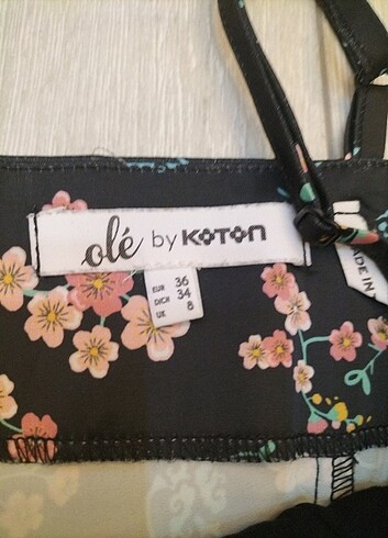 Koton Coton saten elbise