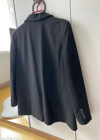 s Beden siyah Renk Düğmeli Siyah Kadın Blazer Ceket
