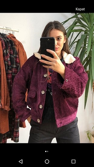 Bershka kürklü ceket