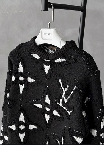 Louis Vuitton Louıs Vuıtton Siyah Nakışlı Örgü Kazak