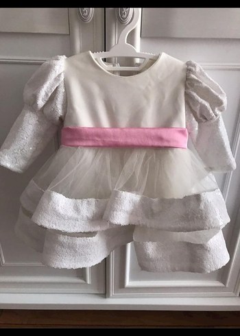 Pembe Fiyonk Detaylı elbise - Görsel 2