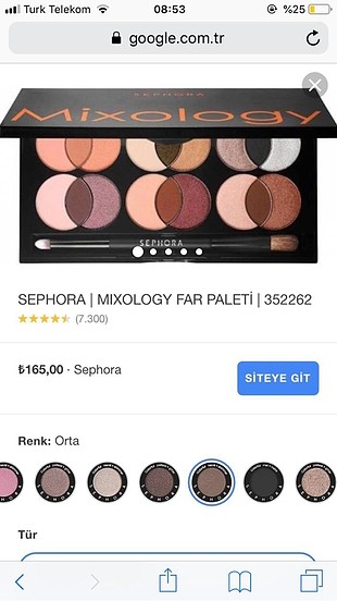 Sephora far paleti