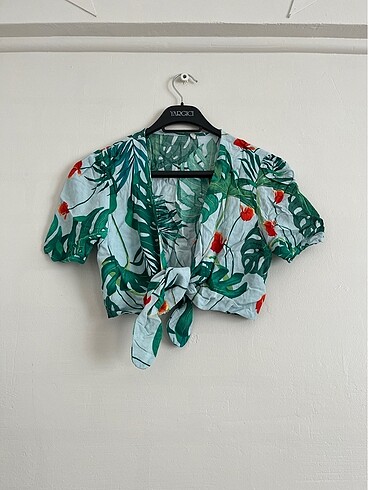 Trendyol & Milla Renkli Desenli Crop