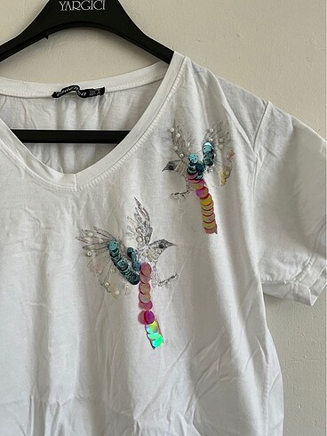 m Beden Beyaz Tshirt