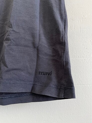 13-14 Yaş Beden gri Renk Mavi Gri Tshirt