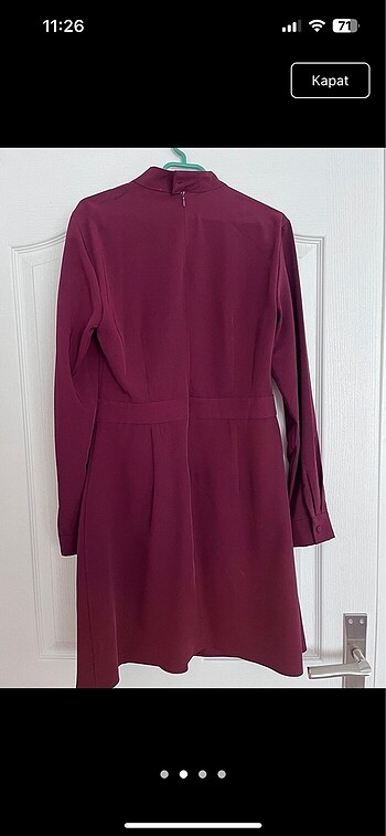 Trendyol & Milla Bordo elbise