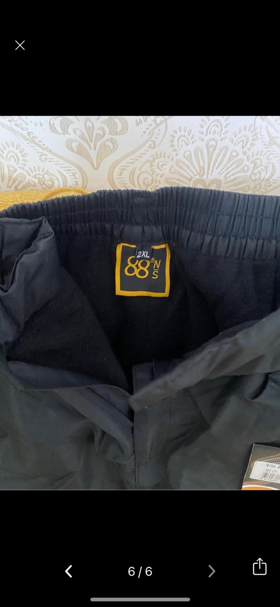 Erkek siyah Kayak Pantolonu Fermuarlı - Görsel 4