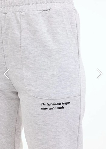 Krem Kadın Pamuklu Rahat Kesim Eşofman - Görsel 4