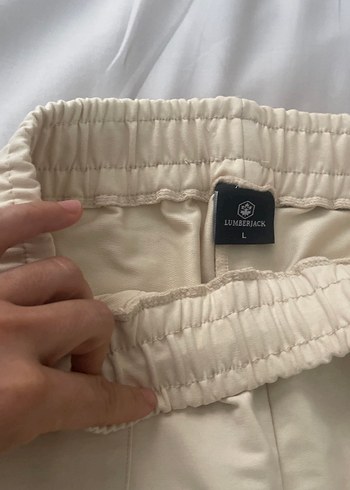 Krem Kadın Pamuklu Rahat Kesim Eşofman - Görsel 2