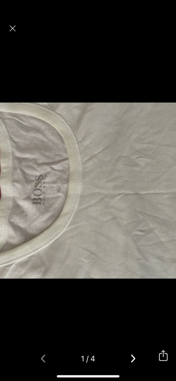 Beyaz BOSS tişört - Görsel 3