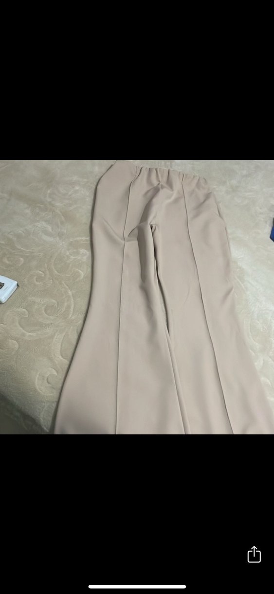 Puane Siyah Yüksek Bel Lastikli İspanyol Pantolon - Görsel 2