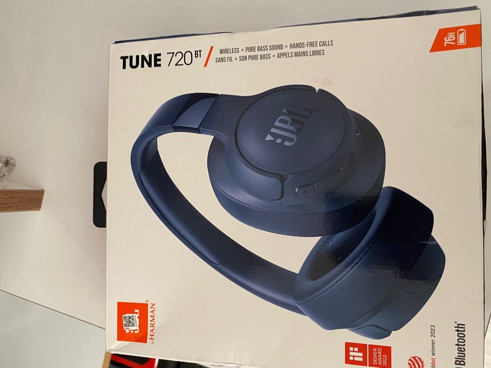 JBL Tune 720 Kablosuz Mavi Kulaklık - Görsel 3
