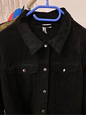 H&M Hm süet siyah ceket