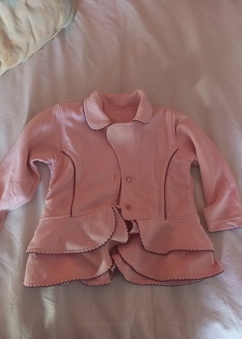 Diğer Kız Çocuk Pembe Fırfırlı yelek