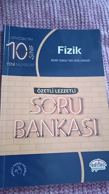 10.sınıf fizik soru Bankası editör yayınları