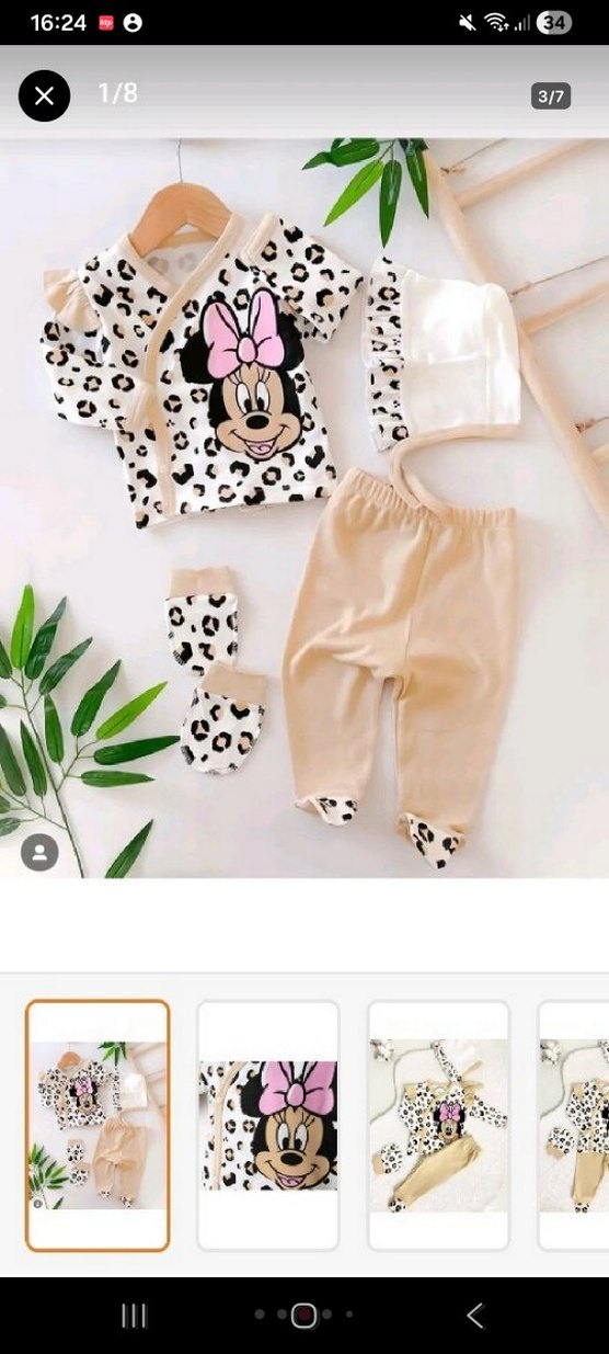 Nakışlı Kız Bebek Hastane Kıyafeti - Görsel 5