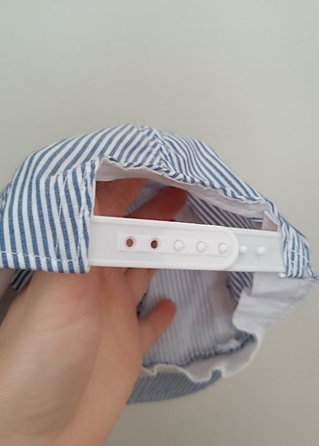 1-2 Yaş, 19 cm Beden mavi Renk Bebek Şapkası