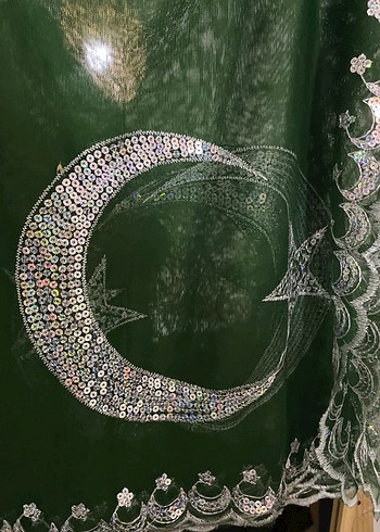 Yeşil Parlak Şal - Görsel 2