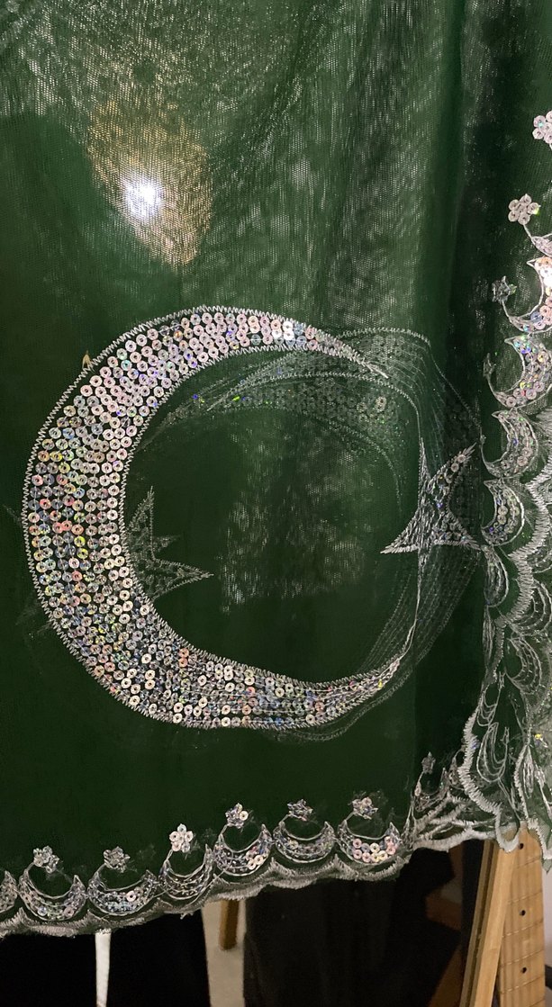 Yeşil Parlak Şal - Görsel 2