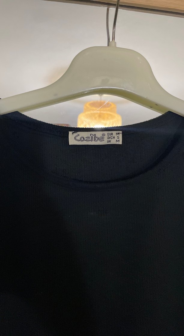 İnci Detaylı Siyah Uzun Kollu Tunik - Görsel 3