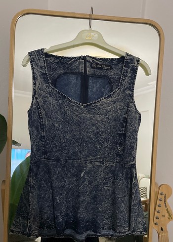 Siyah Kot V Yaka Kemerli Kadın Yelek - Görsel 3