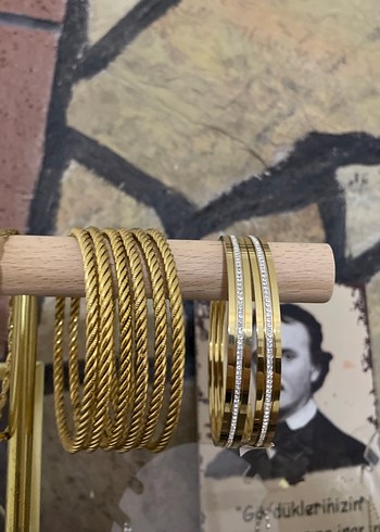 Altın Renk Zincir Detaylı Bohem Bilezik - Görsel 3