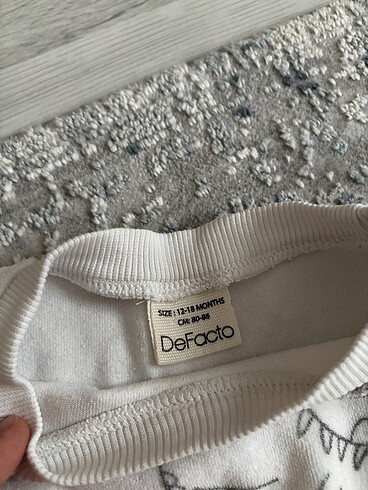 1 Yaş Beden beyaz Renk Defacto bebek takim