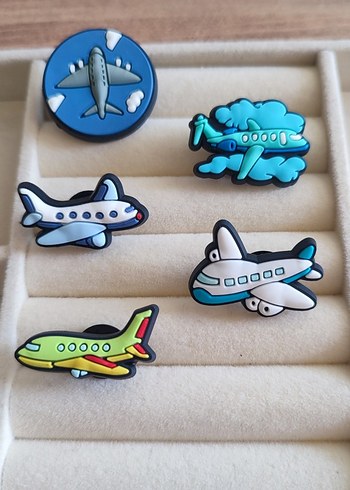 Crocks Renkli Uçak terlik süsleri - Görsel 2