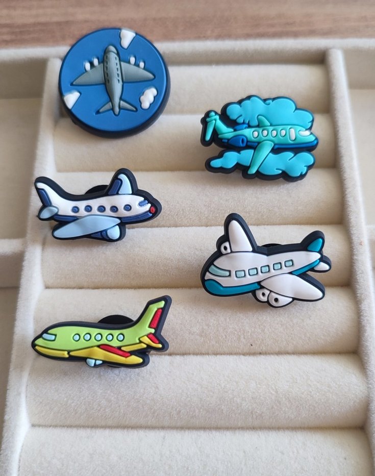 Crocks Renkli Uçak terlik süsleri - Görsel 2