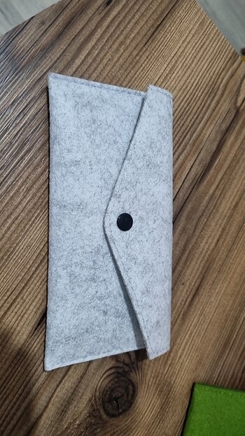 doğal keçe telefon kılıfı cüzdanı