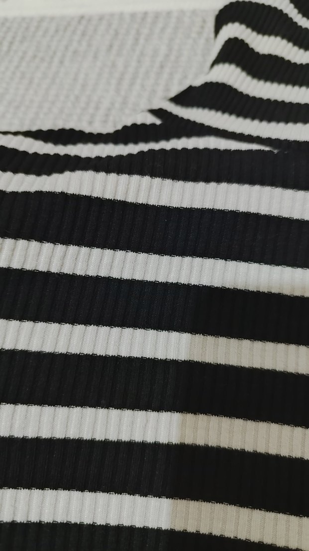 Adl Çizgili Boğazlı Kadın üst bluz badi - Görsel 2