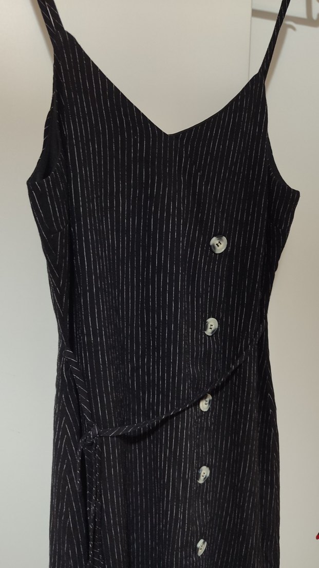 Kadın Siyah Askılı Elbise - Görsel 2