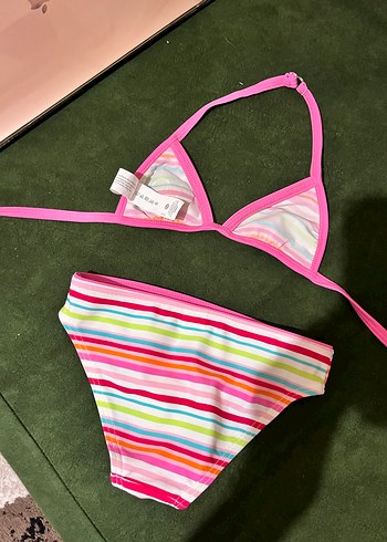Renkli Bağlamalı Kız bebek Bikini - Görsel 2