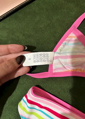 Renkli Bağlamalı Kız bebek Bikini - Görsel 4