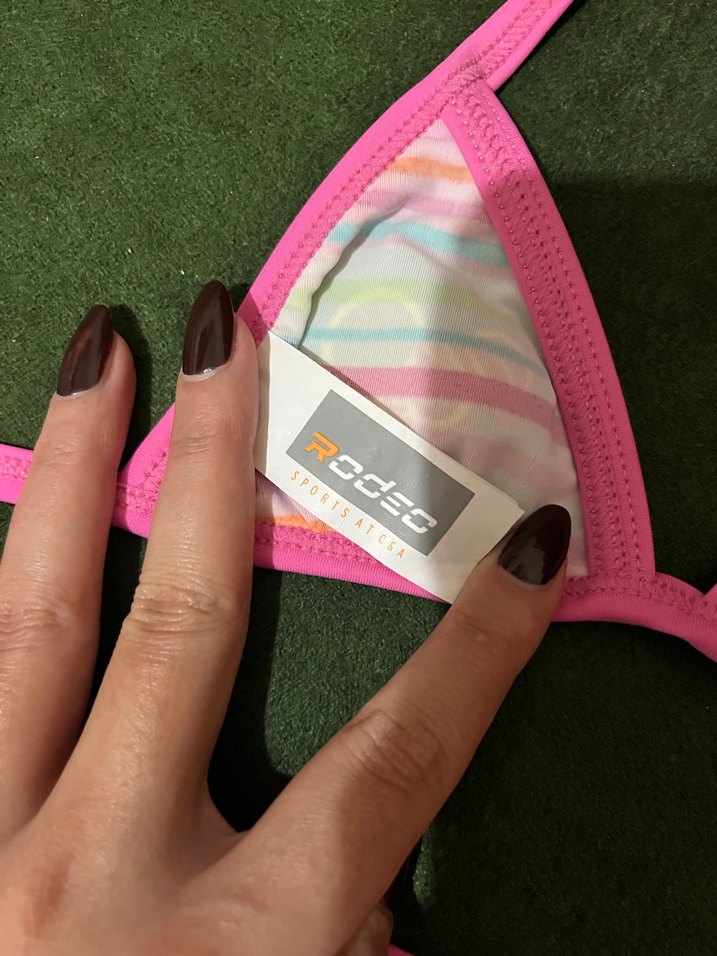 Renkli Bağlamalı Kız bebek Bikini - Görsel 3