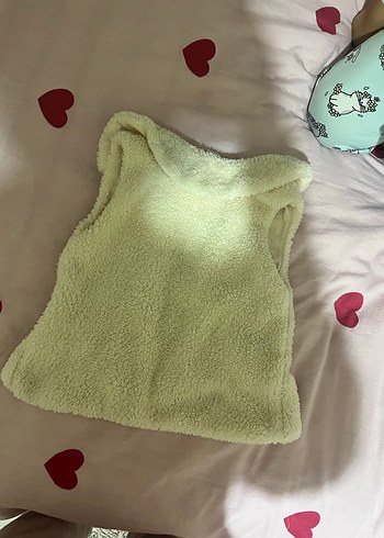 Lcw Kız bebek Beyaz Kürklü Yelek - Görsel 3