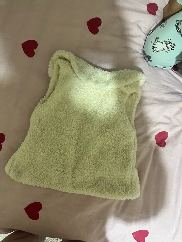 Lcw Kız bebek Beyaz Kürklü Yelek - Görsel 3