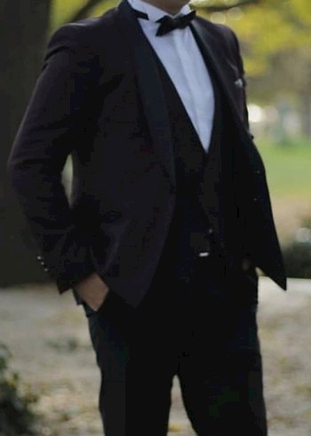 Bordo Kemerli Klasik Damat Takımı