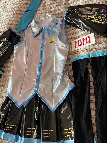 s Beden Hatsune miku cosplay kostüm set