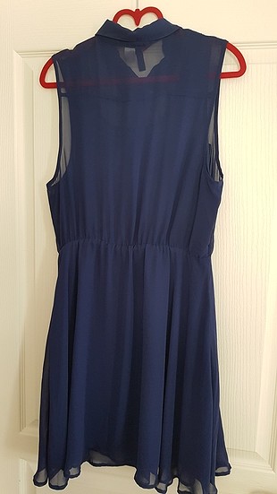 xl Beden lacivert kolsuz gunluk elbise 