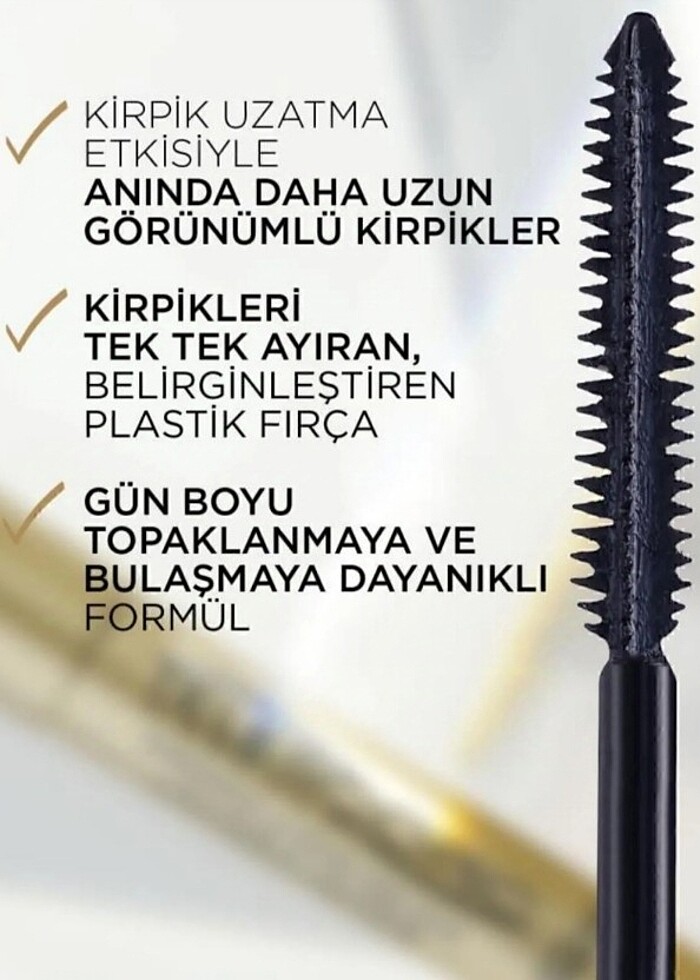 Orijinal L'Oreal Paris Telescopic Maskara  - Görsel 2