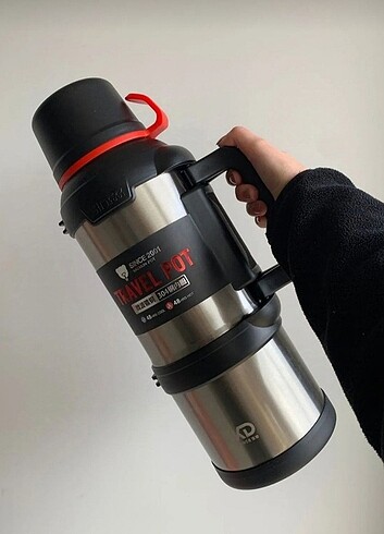 4 Litre paslanmaz çelik okadi termos  - Görsel 2