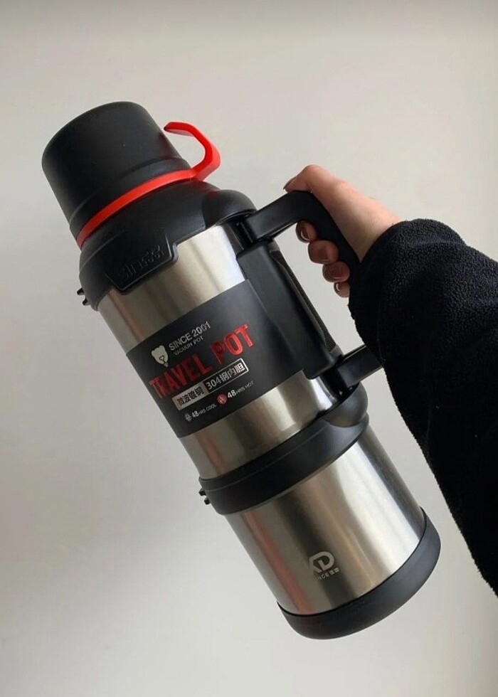 4 Litre paslanmaz çelik okadi termos  - Görsel 2