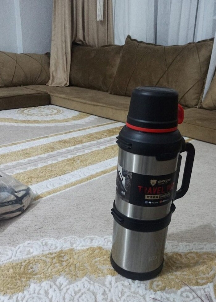 4 Litre paslanmaz çelik okadi termos  - Görsel 4