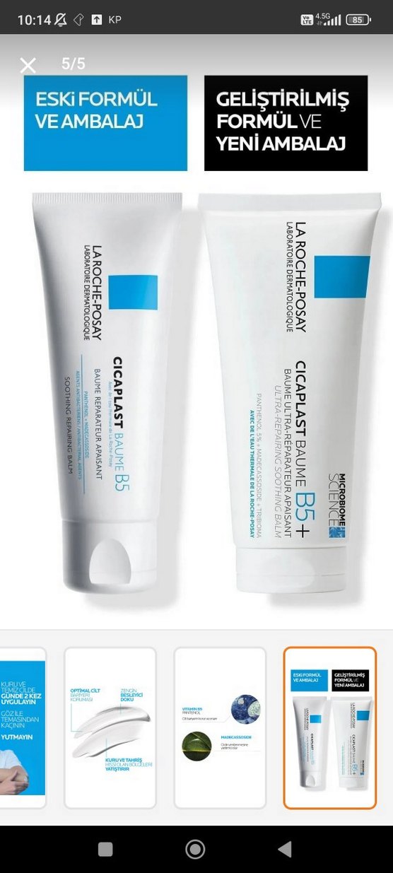 La Roche Posay Cicaplast Baume B5+ Onarıcı Krem 100 ml - Görsel 2