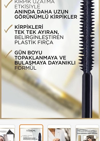 L'Oréal Paris Teleskopik Maskara Seti - Görsel 6