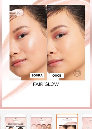 L'Oréal Glow Nude Kapatıcı ve Aydınlatıcı 902 Beige - Görsel 3