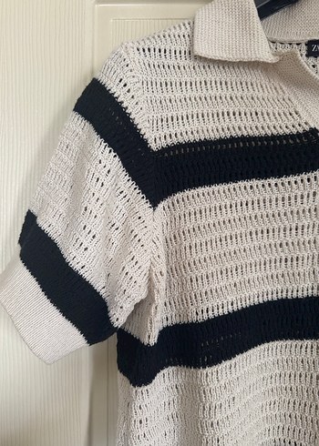 Zara - Erkek Örgü Polo Tişört - Görsel 3