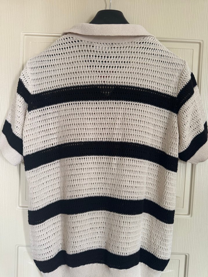 Zara - Erkek Örgü Polo Tişört - Görsel 4