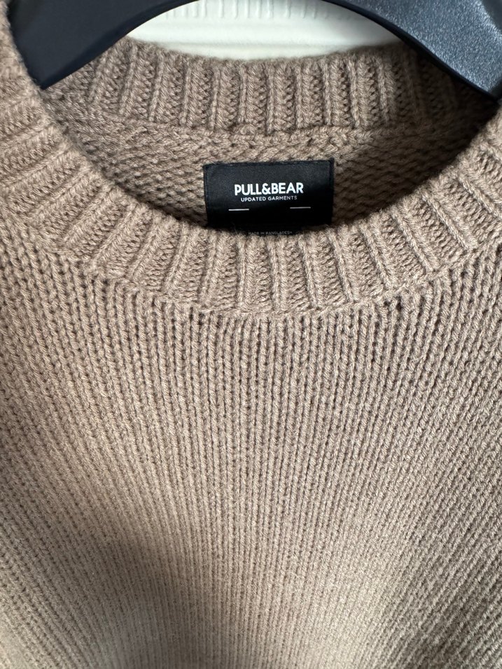 Bej Örgü Erkek Kazak - Görsel 3